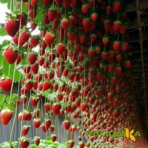 Клубника ампельная Анастасия купить по цене от 370р. в интернет-магазине «Посадика» с доставкой почтой в в Кирсанове и по всей России – [изображение №1].